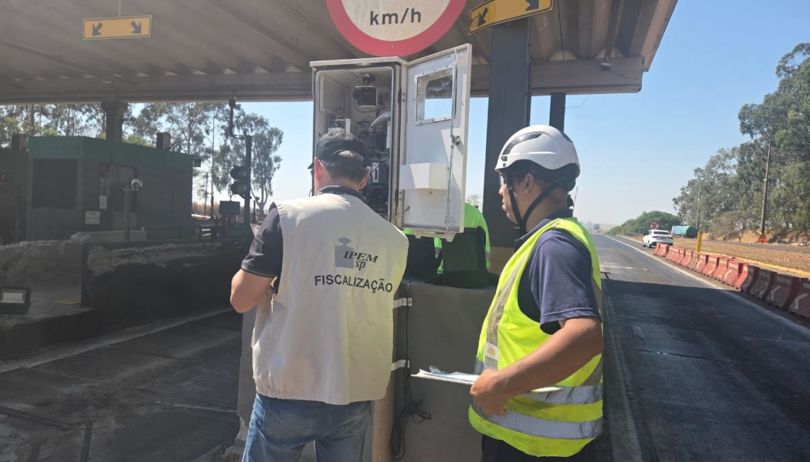 Em Catiguá, Ipem-SP verifica radar na rodovia SP 310